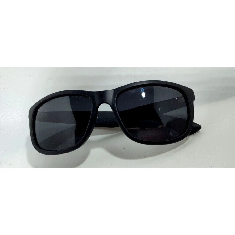 Shadyrays Mens Polarized  Sunglasses Black Square 50-19-140 Full Rim Black Lens